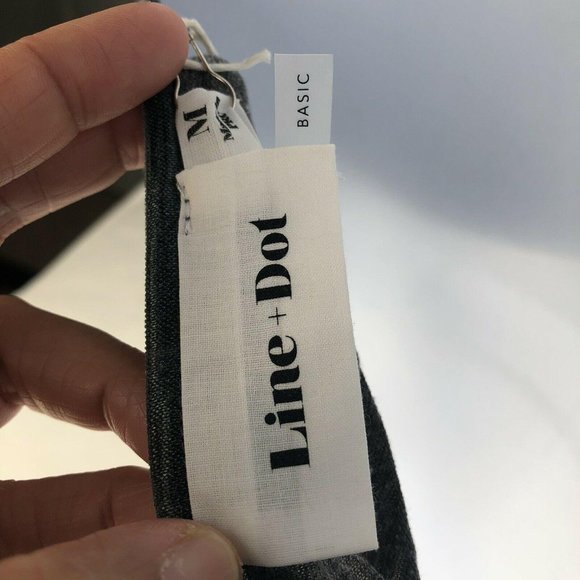 NWT LINE & DOT Charcoal Caged Bralette, charcoal, Size Medium - Picture 4 of 7